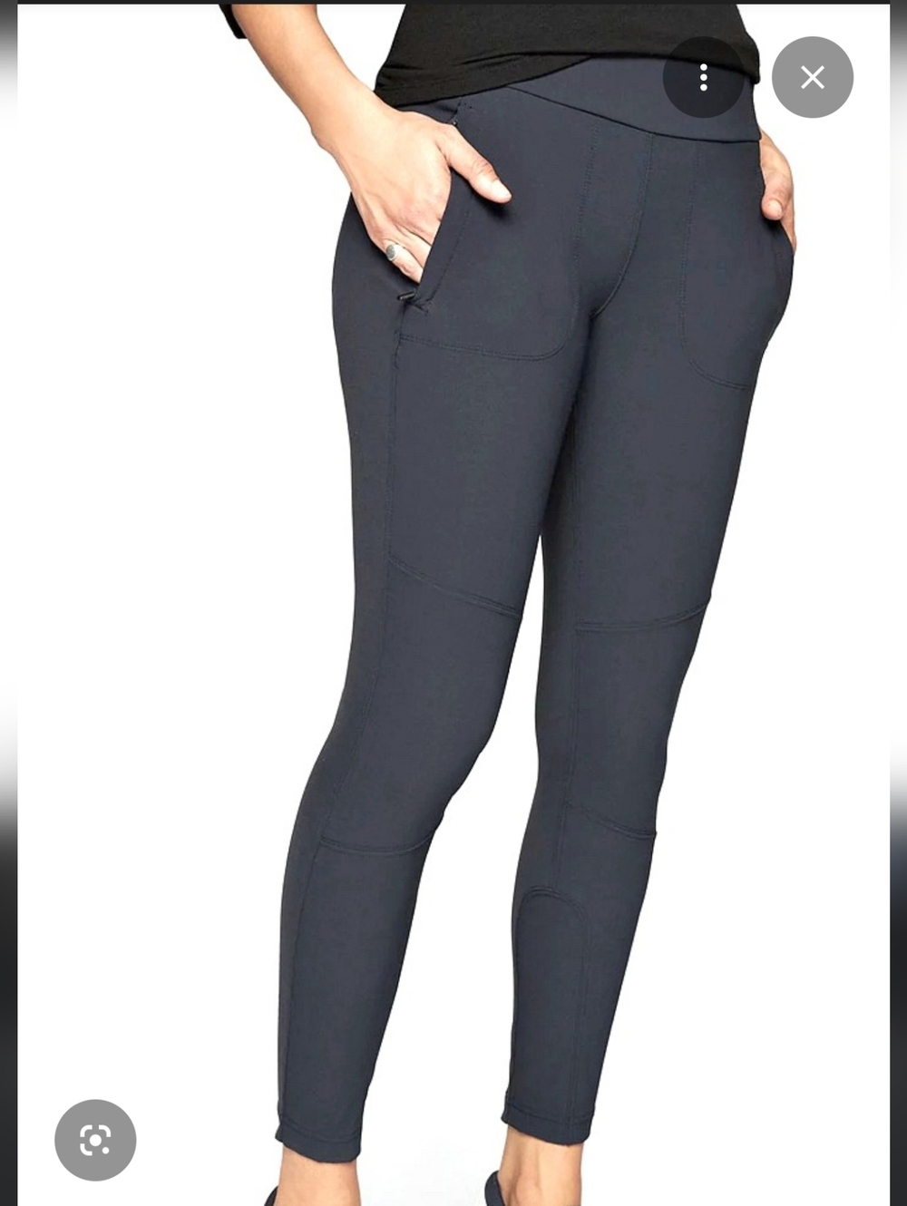 Athleta Charcoal Gray High-Rise Jogger Leggings